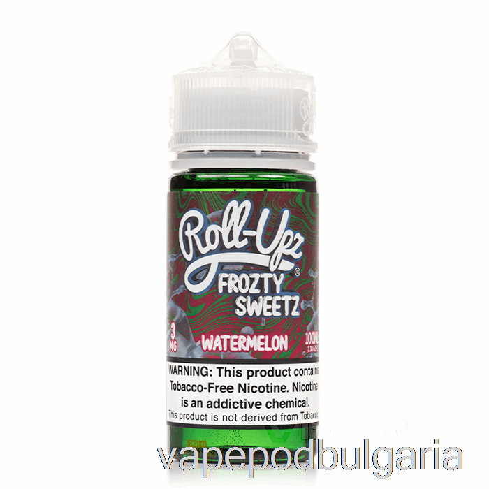 Vape 10000 Дръпки Watermelon Punch Ice - Juice Roll-upz - 100ml 6mg